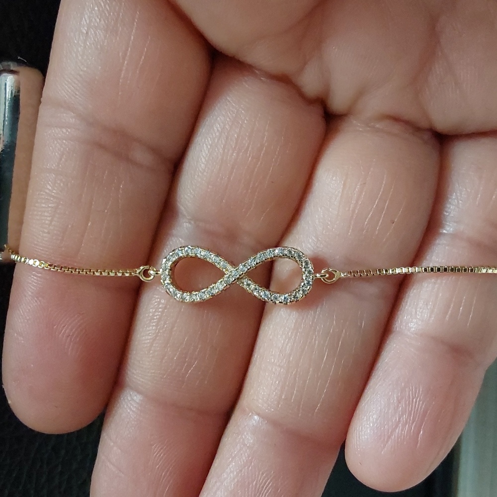 Elegant Gold Plated Infinity Bracelet